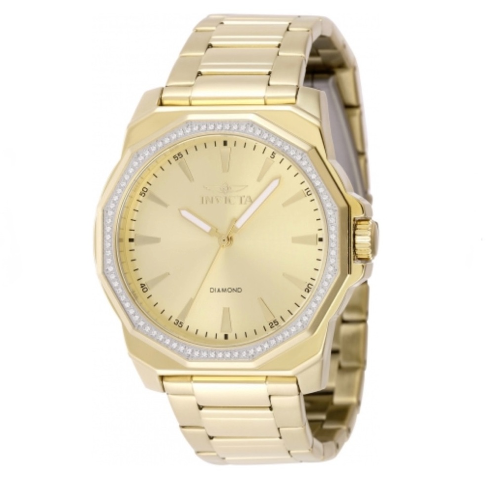 SOLD - Invicta Elite Diamond Gold Tone Watch